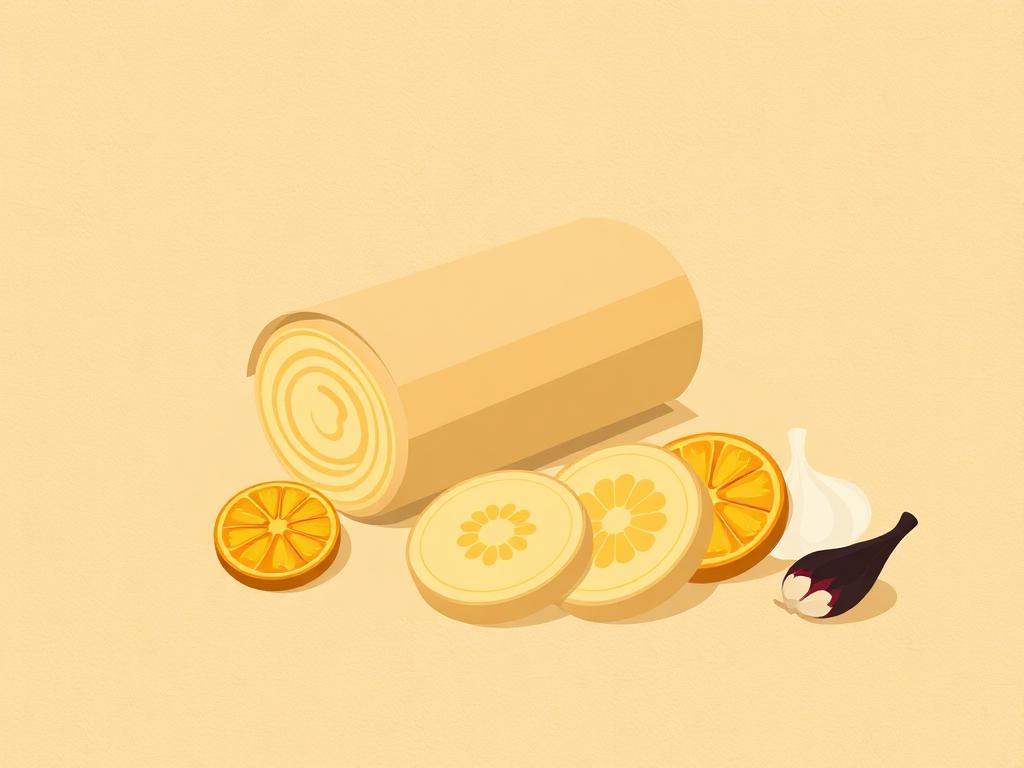 Tekening bij Citrus-black garlic boter