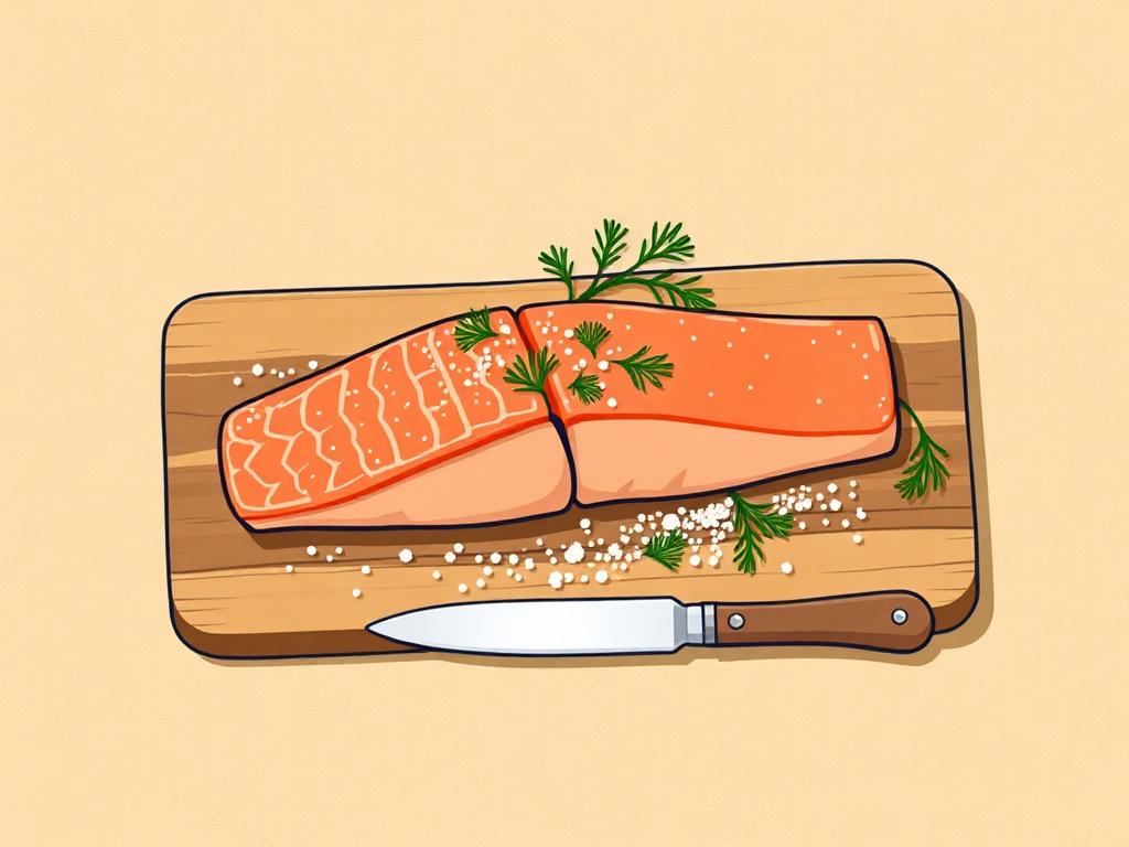 Tekening bij Gravlax met limoenzout