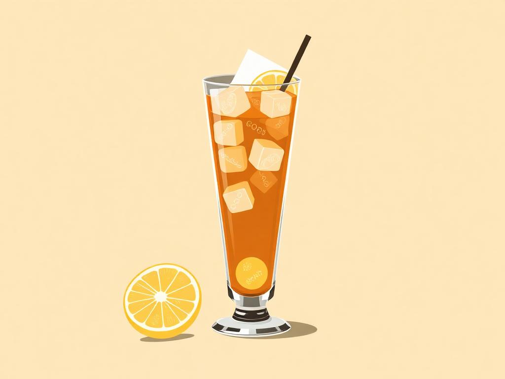 Tekening bij Dry lemon highball