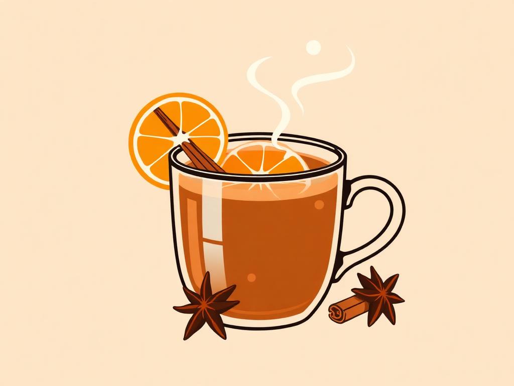 Tekening bij Appelsien-kaneelinfusie